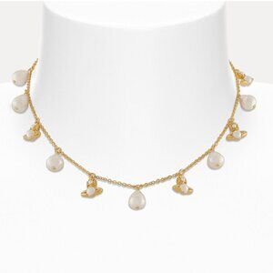 Vivienne Westwood Emiliana Gold and Pearl Necklace